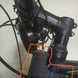 1.JPG 2x18650 holder carrier for bicycle head tube