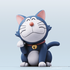 Fichier STL gratuit Petit personnage de Doraemon 📱・Objet imprimable en 3D  à télécharger・Cults