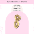 2.png Abstract Oval Cutter for Polymer Clay | Digital STL File | Clay Tools | 3 Sizes Clay Cutters