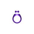 Bone-link-Oval-ring-size7to10.STL Bone link insert signet ring US sizes 7to10 3D print model