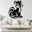 Skunk-Disney-Stylex.png Skunk Disney Style 2D Wall Art/Window Art