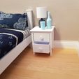 20230912_101907.jpg Miniature Two Drawer Bedside Table with working drawers - Miniature Furniture 1/12 scale