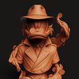 D5.85.jpg Dagobert Duck Büste | Disney Schatzsucher Statue | Detective Duck Fan Art