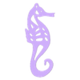 Boucle_Hippocampe_2_V1.stl Seahorse earrings / Seahorse earrings