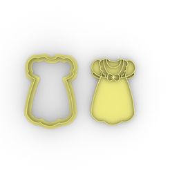 cxcx.jpg Descargar archivo STL vestido comunion - comunione - cookie cutter • Objeto imprimible en 3D, daac2