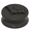 Bat-puck-top.png Halloween bat stamping/embossing puck - playdough/fondant/polymer clay