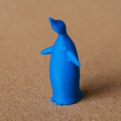 penguin01.jpeg Free STL file penguin looking up・Template to download and 3D print