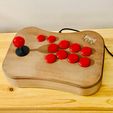 02B1E6D0-1ED2-47B6-82AD-4985D83009F0.jpeg Wooden Arcade Joystick Machine Arcade Stick for Home Video Games, Compatible with PC