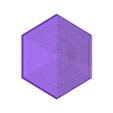 hex_fidget_coaster.obj Sechseck Zappelphilipp