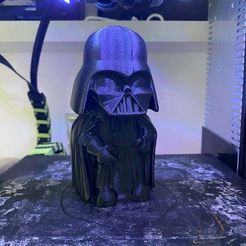 Vader_Mini_Figure_tow_ball_Ender3.jpg Free STL file Mini Vader tow ball hitch cover・3D printer model to download