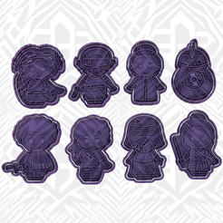main.png 3D file Star Wars cookie cutter set of 8・3D printing model to download