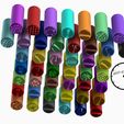 mepa6 con logo.png STL file Filter Tips - MEGAPACK (Reusable Mouthpieces) Weed Filter・3D printing idea to download