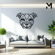 Staffordshire-bull-terrier-Geometry.png Wall silhouette - Staffordshire bull terrier - Geometry