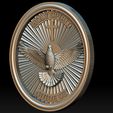 A9.jpg Holy Spirit Pendant - Coin - Espirito Santo 3D print model