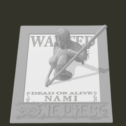 Design-sans-titre.png 3D file one piece nami frame・3D print model to download