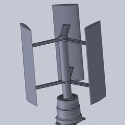 pic.jpg Fully 3D printed Wind turbine - Small scale vawt