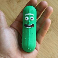 Pickle_Rick.jpg Free STL file Multi-Color Pickle Rick (Rick and Morty)・Object to download and to 3D print