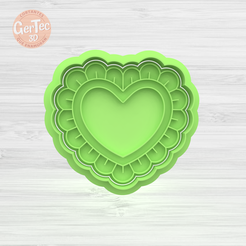 1.904.png Fichier STL PETALS HEART Découpeur + Tampon / Découpeur de biscuits Coeur・Design imprimable en 3D à télécharger, CETREG