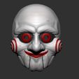 1.JPG Saw Billy Puppet - Mask for Cosplay - 3D print model - STL file