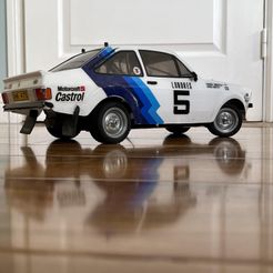 unnamed-3.jpg STL file Lotus Cortina Steel Wheel with Cap for Tamiya MF-01X・3D printing design to download