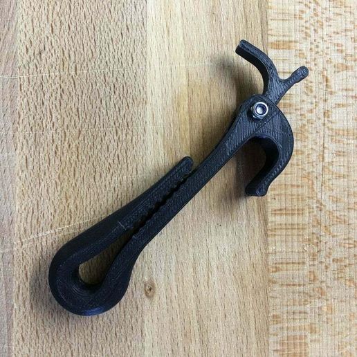 Bicycle Pannier Hook with Snap Lock Mechanism - 3D model önizlemesi