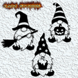 project_20230927_1341020-01.png 3 Halloween Gnomes wall art garden gnome wall decor 2d art