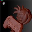9.jpg STL file SOPORTE JOYSTICK MOVIL AMY ROSE SONIC DR ROBOTNIK SHADOW TAIL KNUCKLE・3D printing design to download