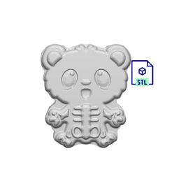 370814263_1124778868500370_8638556253974708306_n.jpg 3D file Kawaii Skeleton Bear STL FILE FOR 3D PRINTING - LASER CNC ROUTER - 3D PRINTABLE MODEL STL MODEL STL DOWNLOAD BATH BOMB/SOAP・3D printer design to download