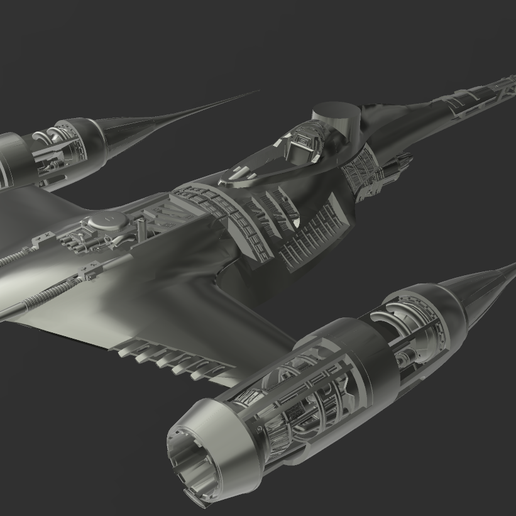 Mandalorian N1 Starfighter 3D model