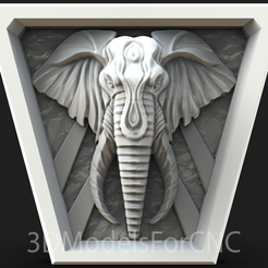 1.png Fichier 3D Modèle 3D Fichier STL pour CNC Router Laser & 3D Printer Elephant 1・Design imprimable en 3D à télécharger