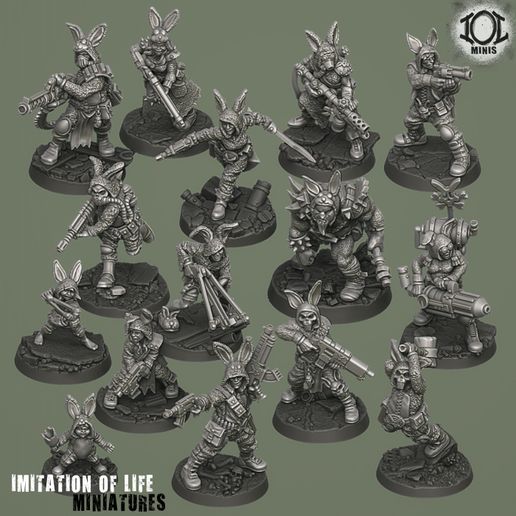 Bunny Clan Warband Bundle 3D model