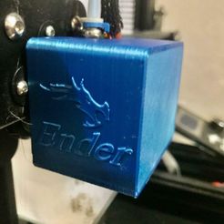 1.jpg Fichier STL Protecteur anti-poussière pour ventilateur - Ender 3・Modèle à télécharger et à imprimer en 3D
