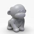 MonkeyPencilHolder.106.jpg Monkey Pencil Holder STL