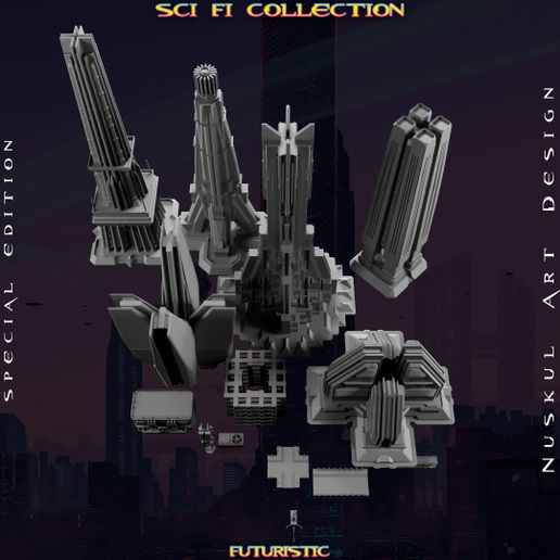 evellen0000.51.Still011.jpg Sci - Fi Collection - Bundle - Pack  (14 STL FILE )