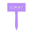eggplant.stl vegetables / flowers labels signs set