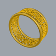 perspective_screenshot_shaded_square.png Кольцо с затейливым узором 3D печать