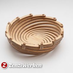 eca594023eb91424f53d9bd147233f0e_display_large.jpg Free 3D file Bend Spiral Bowl cnc/laser・Template to download and 3D print