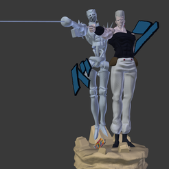 Pol-e-Silver210000.png Archivo STL Modelo de impresión en 3D de Polnareff y Silver Chariot・Plan imprimible en 3D para descargar