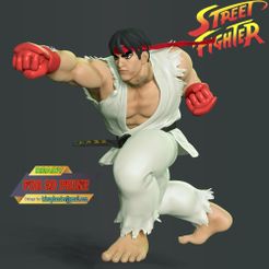 1_1.jpg Fichier 3D Ryu - Street Fighter・Objet pour imprimante 3D à télécharger, bonbonart