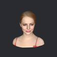 model-3.png Emma Stone-bust/head/face ready for 3d printing