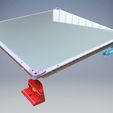 HEATBED2.jpg D-BOT Low Level Glass and Ally Heatbed With Silicone AC Heat Mat