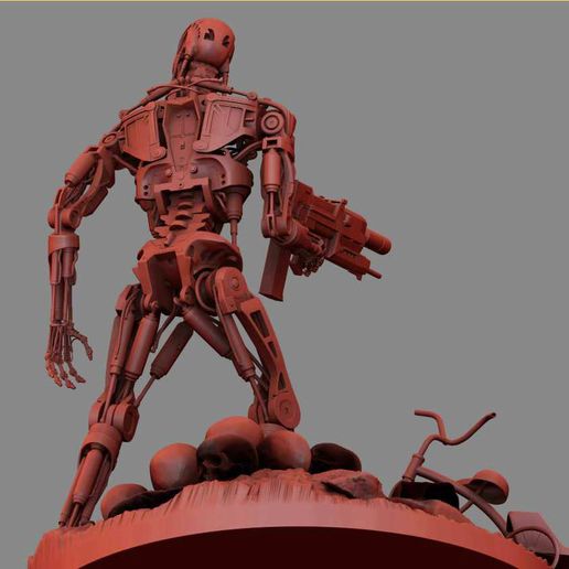 Снимок-81.jpg Terminator T-800 Endoskeleton Rekvizit T2 V2 High Detal