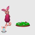 02-Piglet_AZ3DDojo.jpg Piglet 3MF for Multicolor 3D Printing