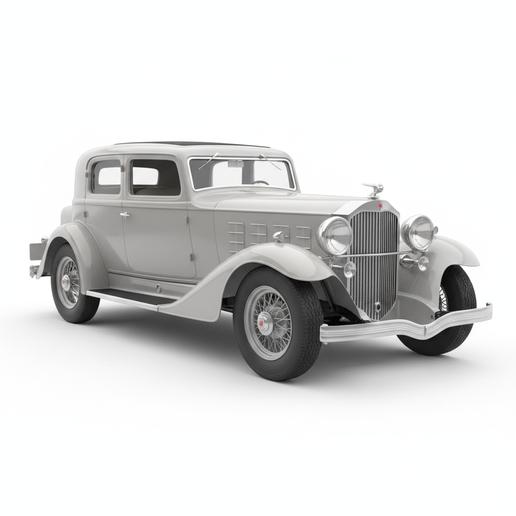 Packard Eight lowrider car STL, post apocalyptic car STL, race car STL, GT car STL, realistic car STL, snap fit car STL, tuner car STL, Le Mans car STL, car display model, 1:12 car STL, car wall art STL, British classic car STL, car collectible STL, pre s