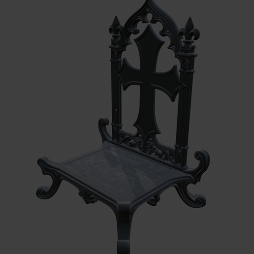 Gothic Bootrest - 3D model önizlemesi