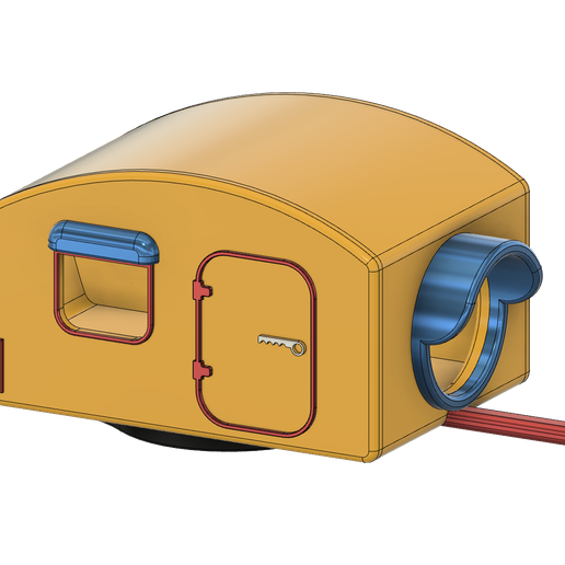 Birdhouse caravan style 3D model