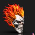 001g.jpg Ghost Rider mask -Agents of SHIELD - Marvel comics 3D print model