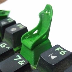 IMG_20220106_024638~2.jpg STL file Mechanical Keyboard Keycap of Race Chair・3D printing design to download