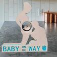 418728925_3792980024256224_4240432960528593331_n.jpg Baby on way ornament | 1 Piece | Layer Colour Change | Cute | family - LOVE