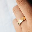 6.jpg Triangular Faceted Oxidised Silver Ring Band